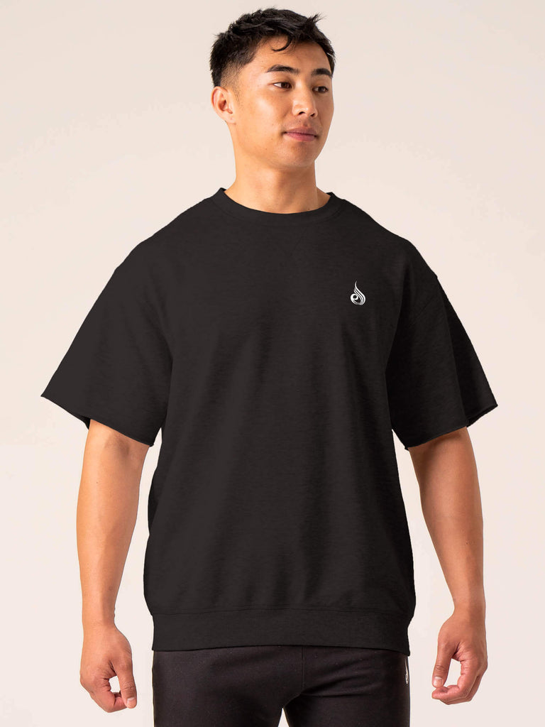 Emerge Fleece T-Shirt - Faded Black
