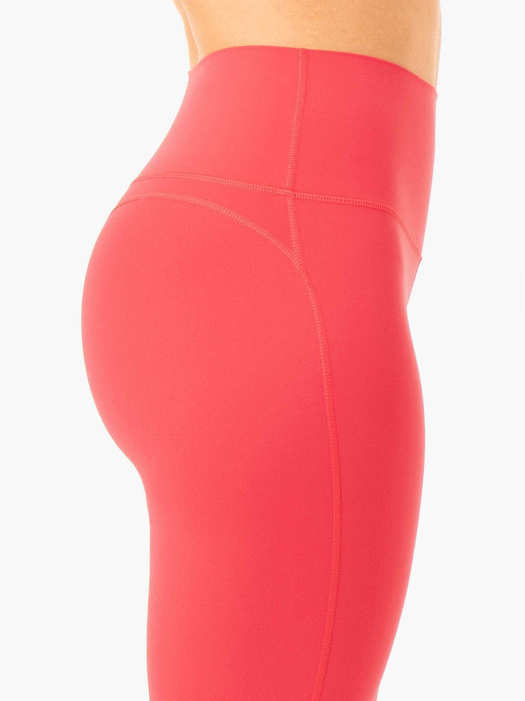 NKD HIGH WAISTED LEGGINGS RED