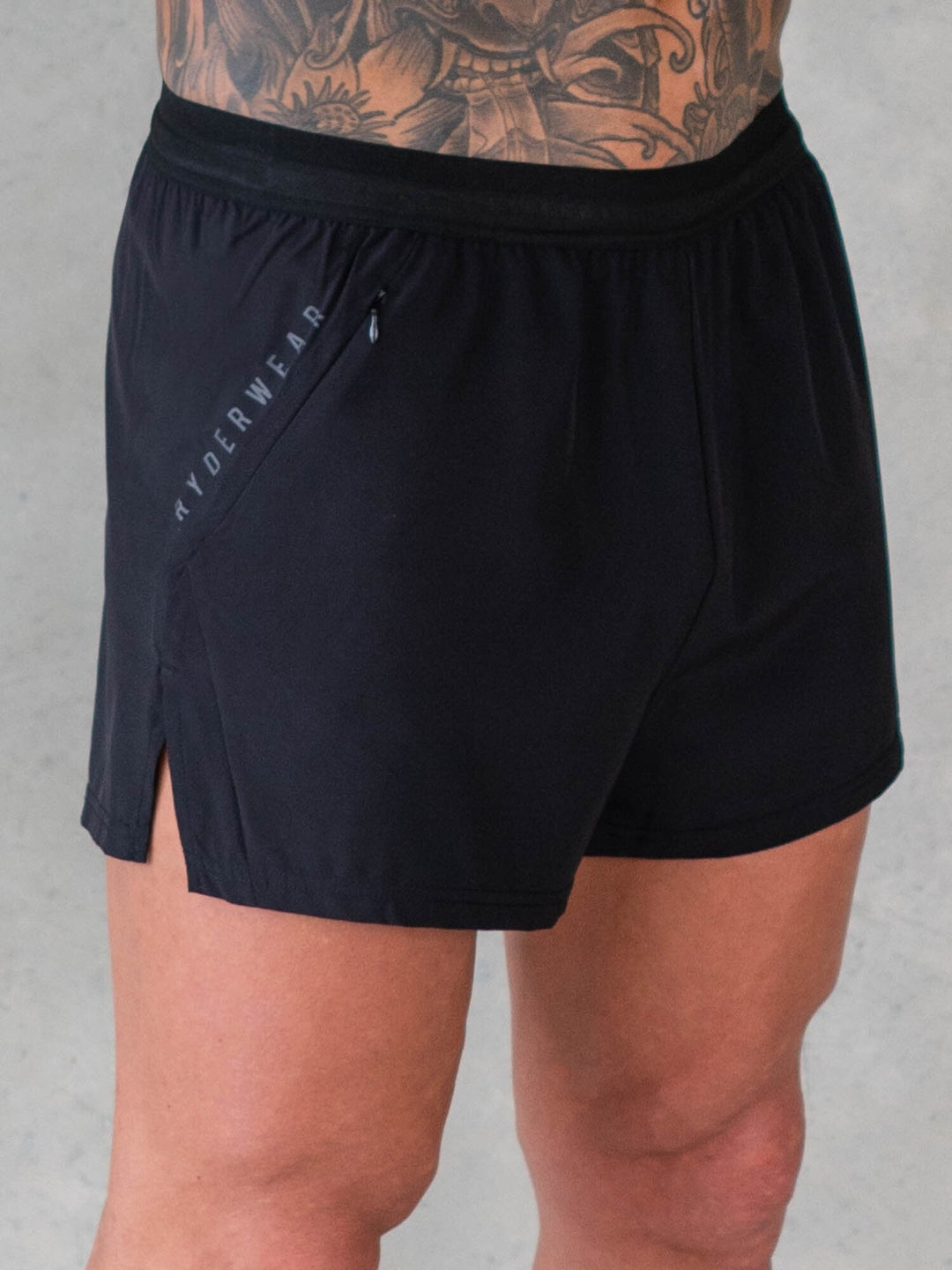 3" Training Shorts - Black Clothing Ryderwear 