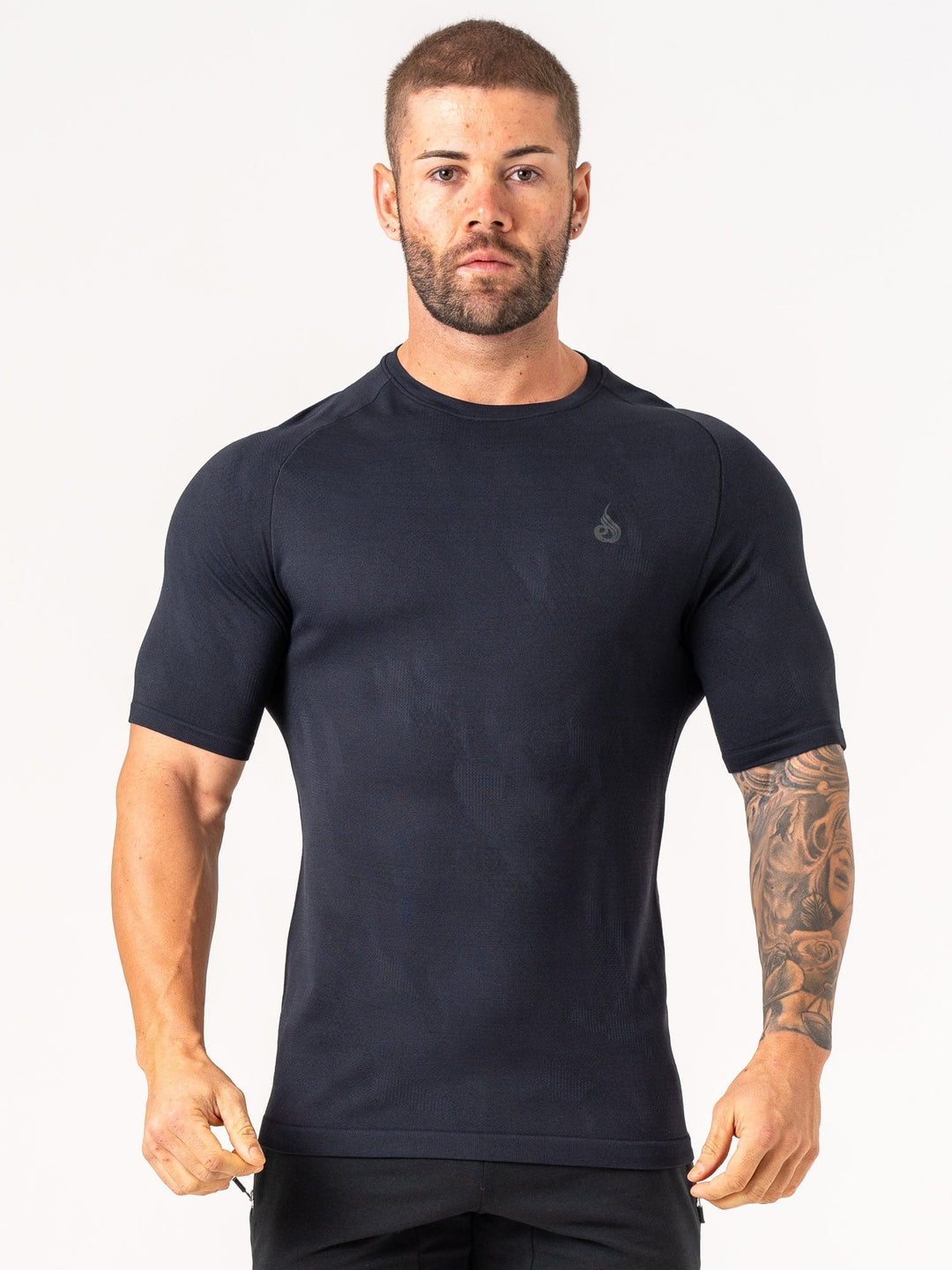 Aero Core Seamless T-Shirt - Black Clothing Ryderwear 