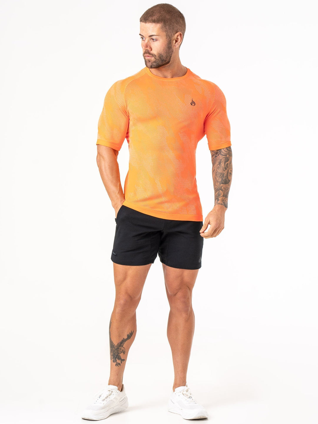 Aero Core Seamless T-Shirt - Orange Clothing Ryderwear 