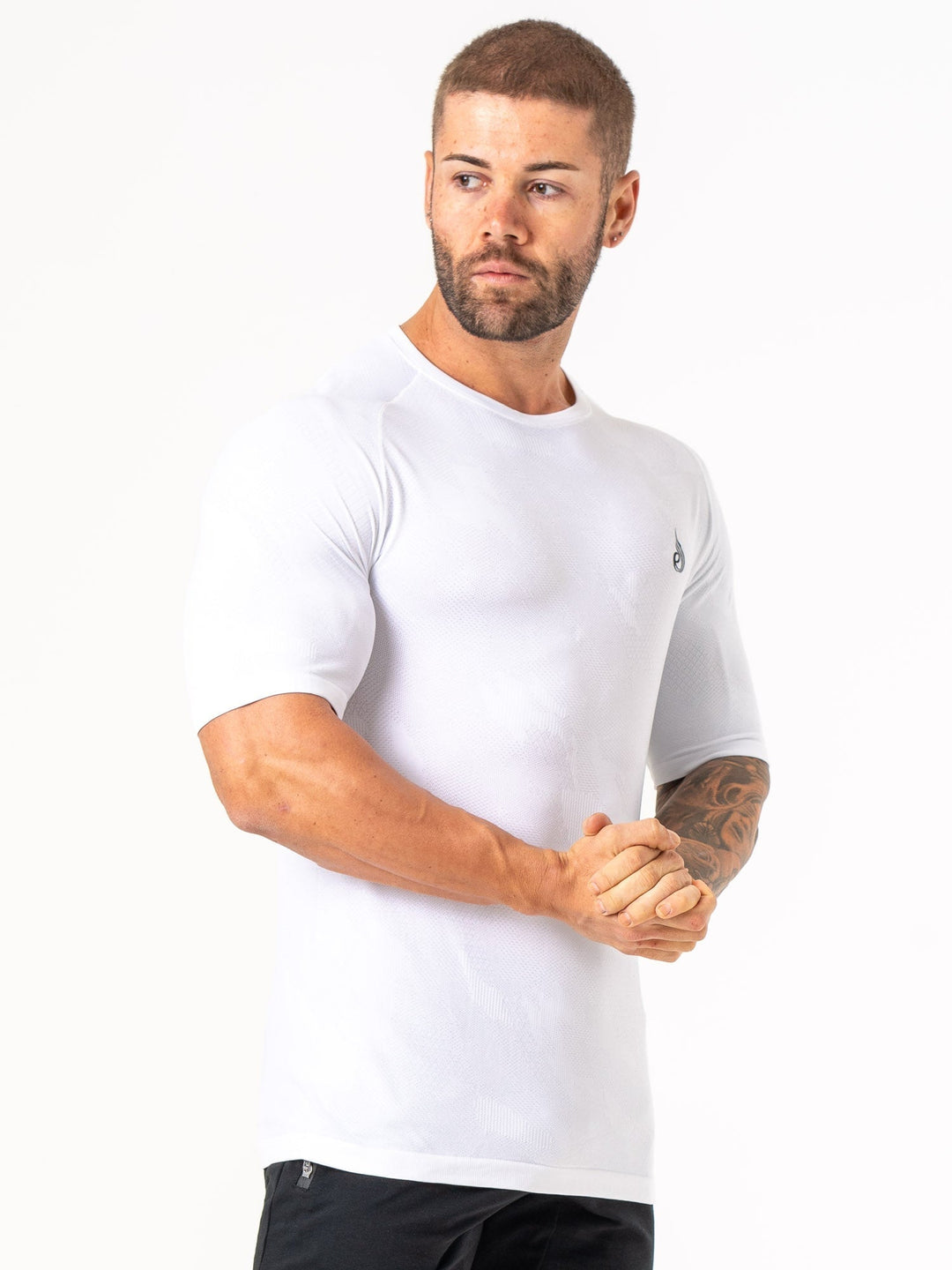 Aero Core Seamless T-Shirt - White Clothing Ryderwear 