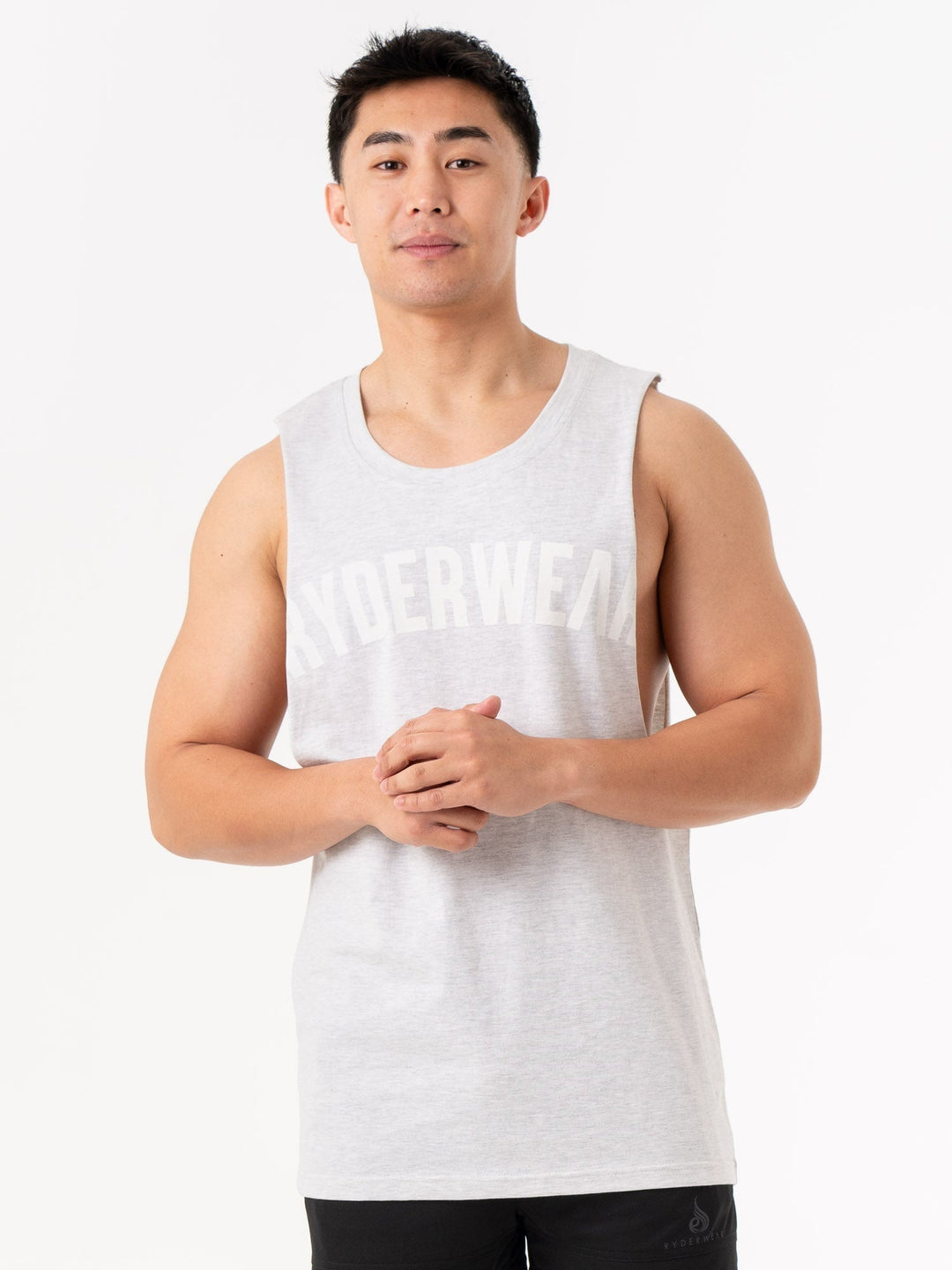 Baller Tank - Snow Marl Clothing Ryderwear 