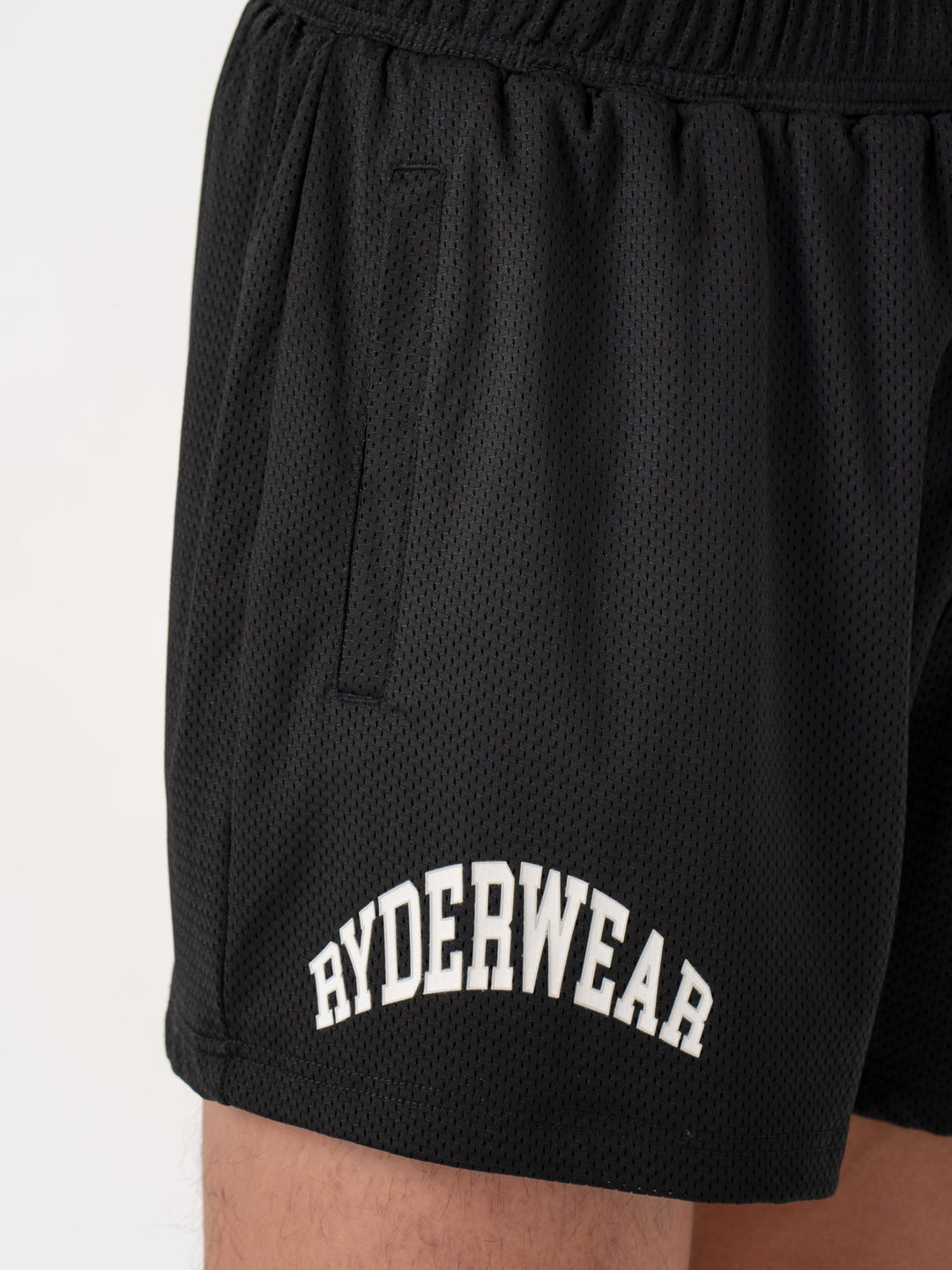 Collegiate Mesh Short - Black Clothing Ryderwear 