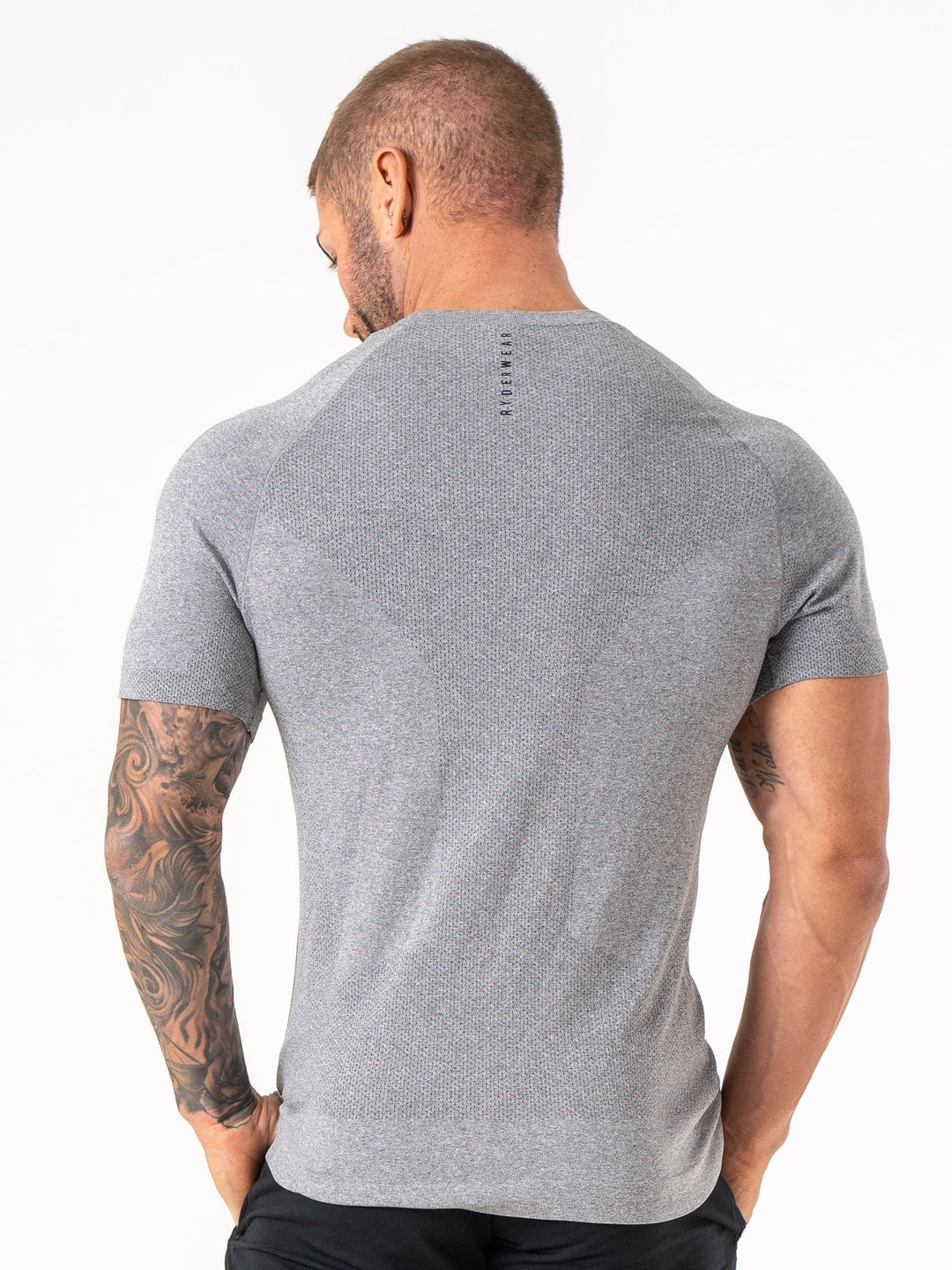 Element Seamless T-Shirt - Charcoal Marl Clothing Ryderwear 