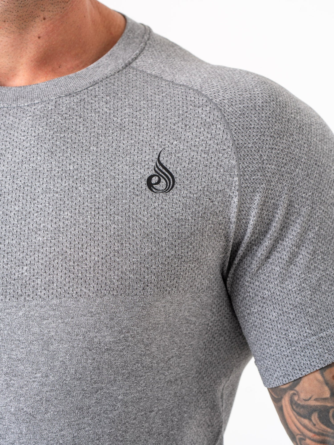 Element Seamless T-Shirt - Charcoal Marl Clothing Ryderwear 