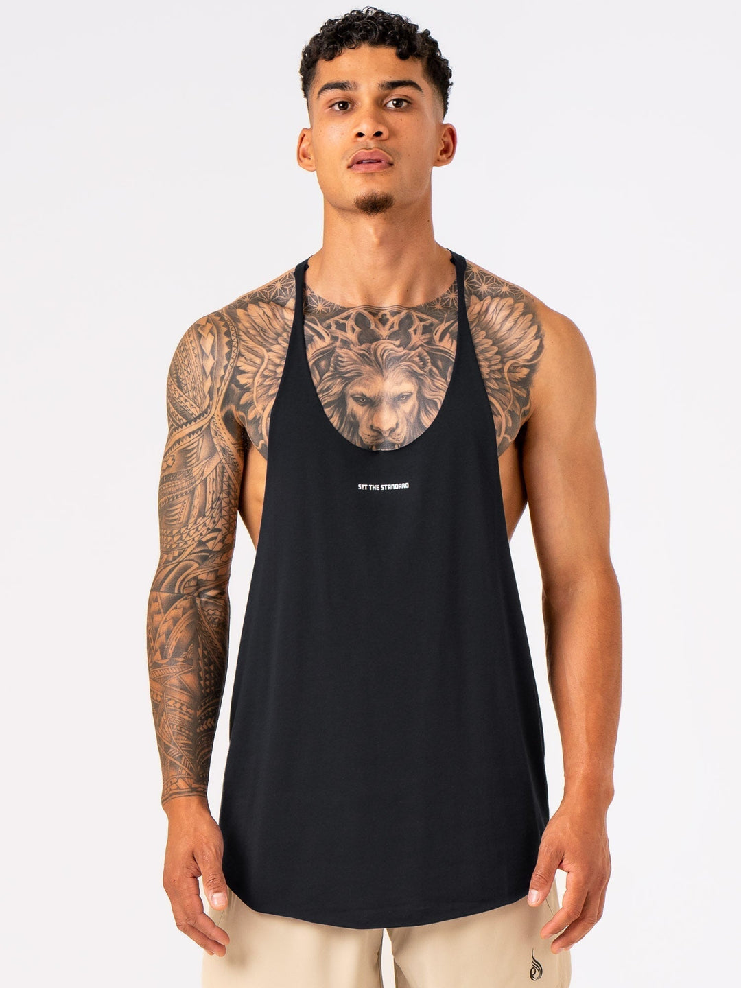 Emerge Arnie T-Back - Black Clothing Ryderwear 