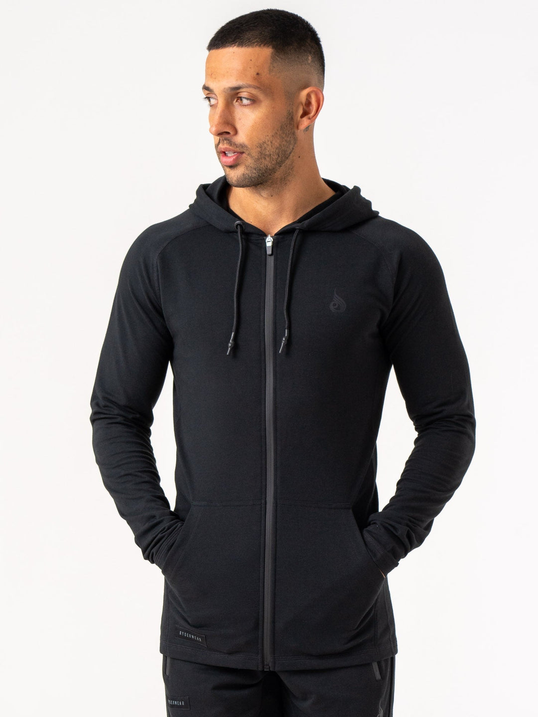 Endurance Zip Up Jacket - Black Clothing Ryderwear 