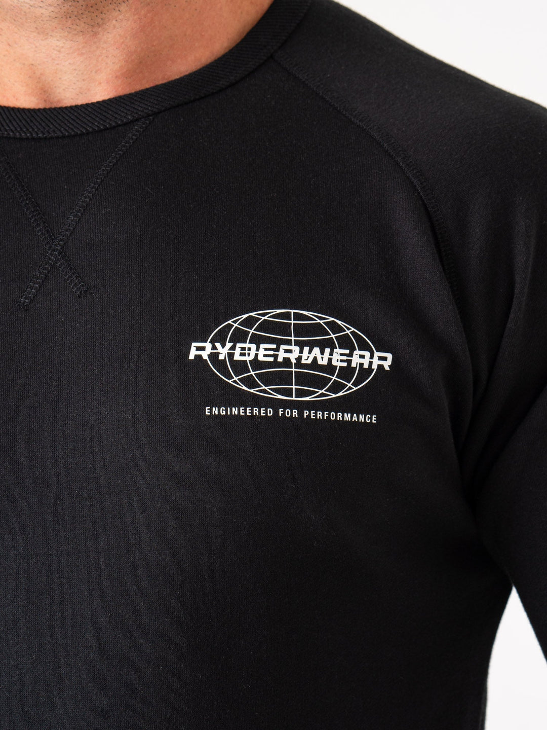 Energy Crew Neck - Black Clothing Ryderwear 