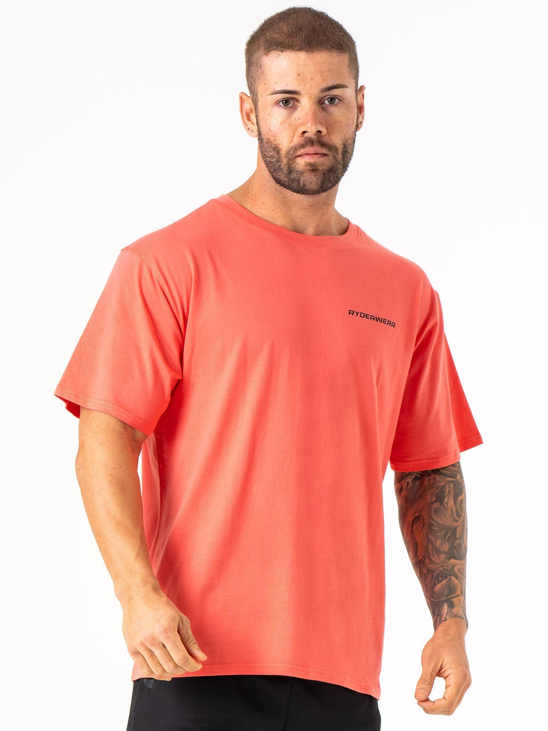 Energy Oversized T-Shirt - Coral Clothing Ryderwear 