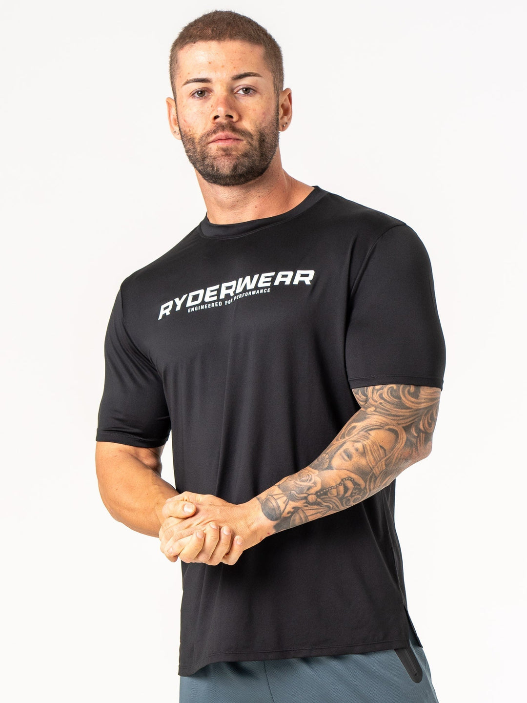 Energy T-Shirt - Black Clothing Ryderwear 