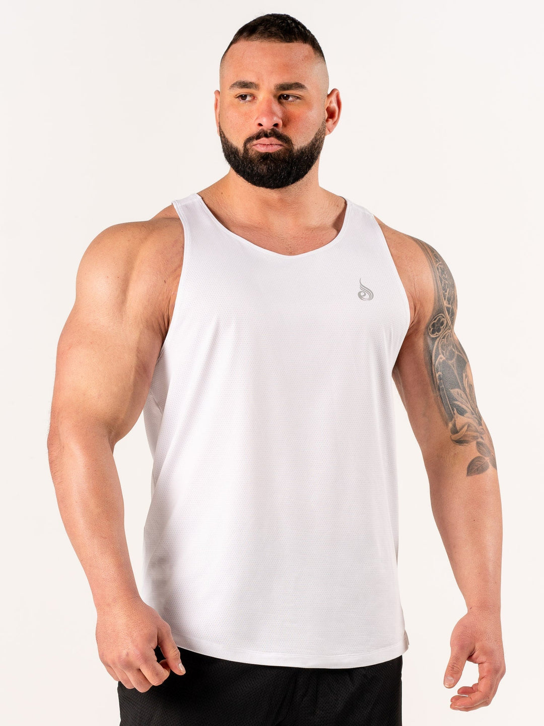 Flex Active Tank - White Clothing Ryderwear 