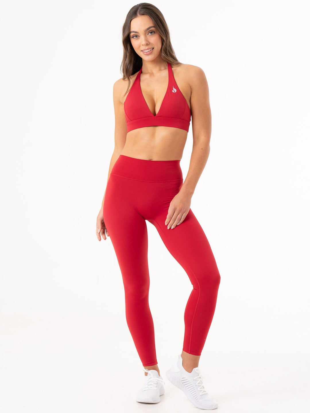 NKD Halter Bra - Cherry Red Clothing Ryderwear 