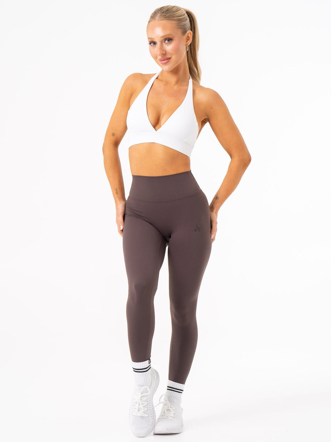 NKD High Waisted Leggings - Plum Clothing Ryderwear 