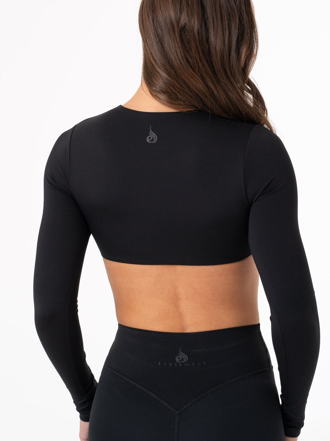 NKD Knot Long Sleeve Top - Black Clothing Ryderwear 