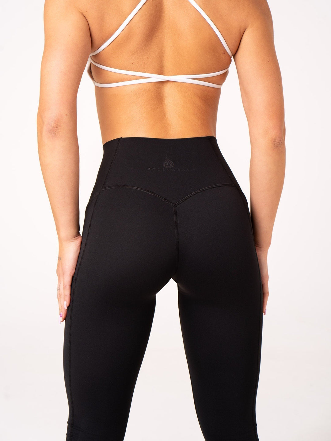 NKD Pocket Leggings - Black Clothing Ryderwear 