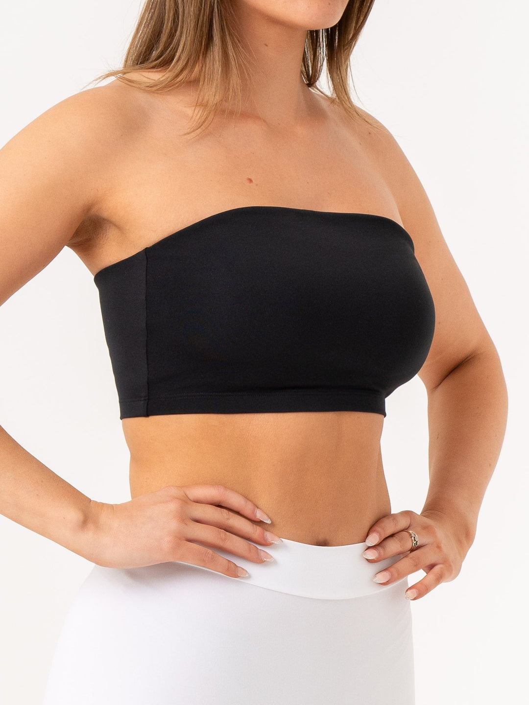 NKD Strapless Tank Bra - Black Clothing Ryderwear 