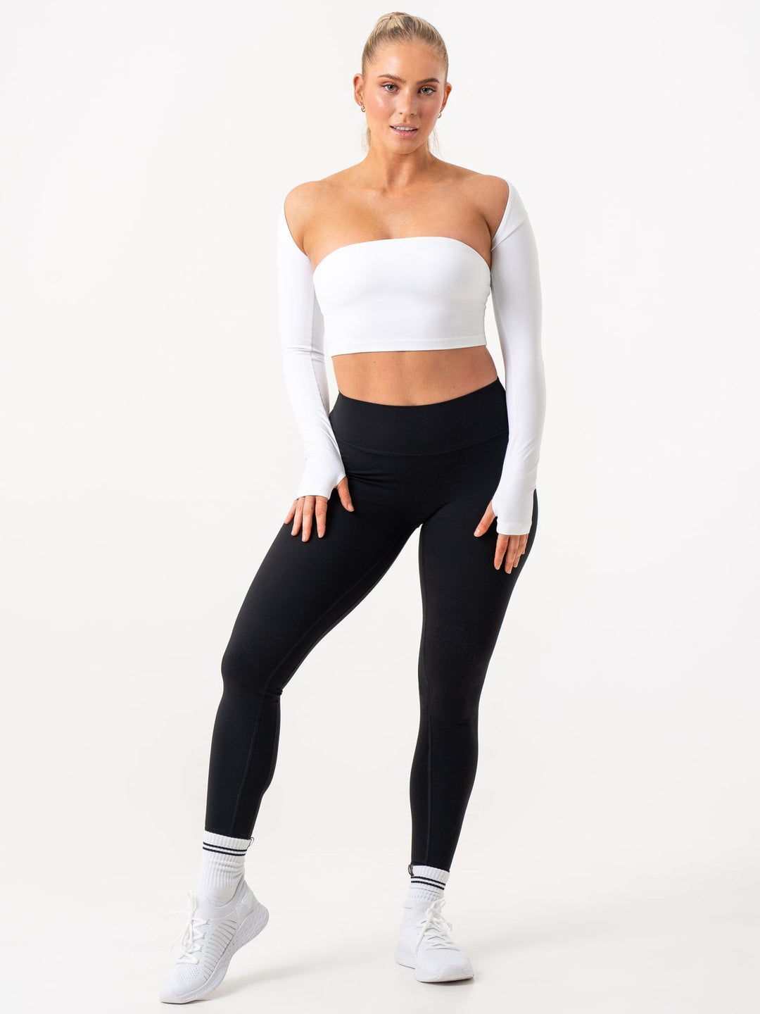 NKD Strapless Tank Bra - White Clothing Ryderwear 