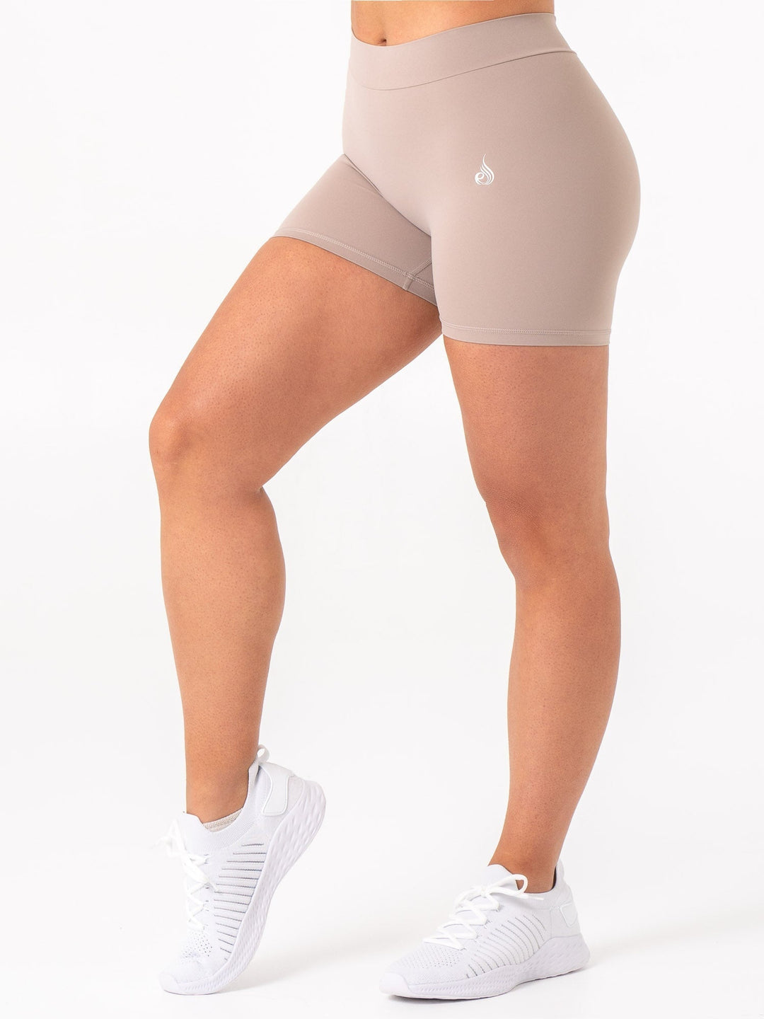 NKD V Scrunch Shorts - Taupe Clothing Ryderwear 