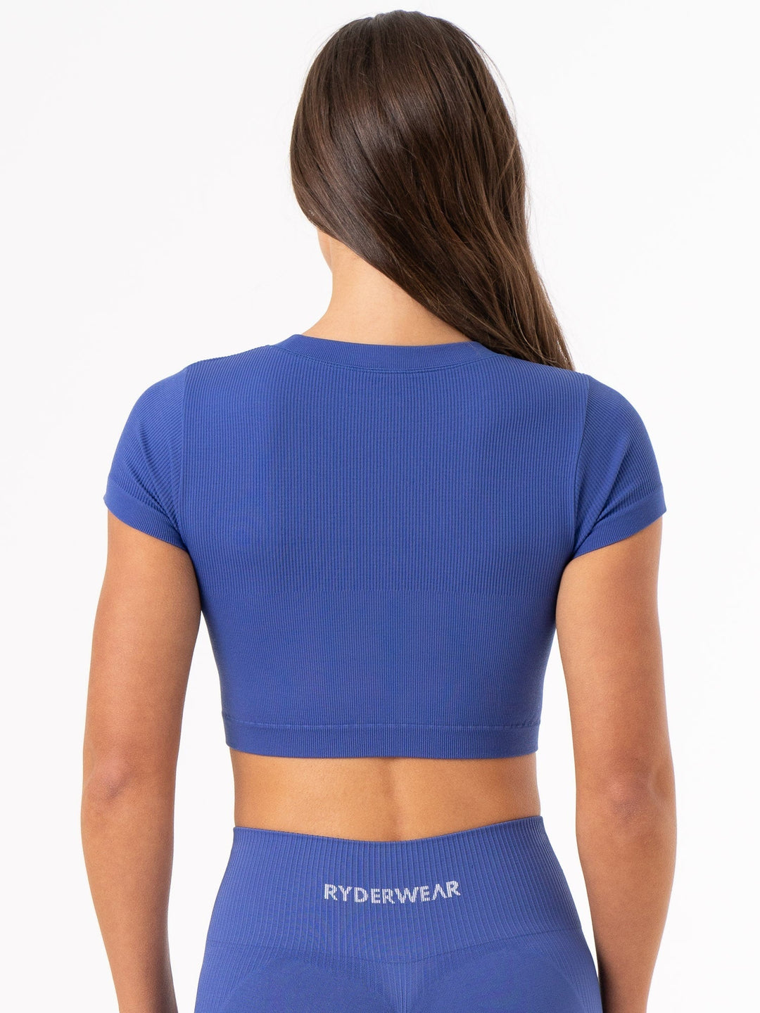 Rib Seamless T-Shirt - Cobalt Clothing Ryderwear 