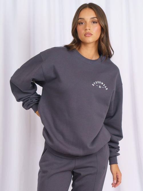 Unisex Collegiate Sweater Charcoal