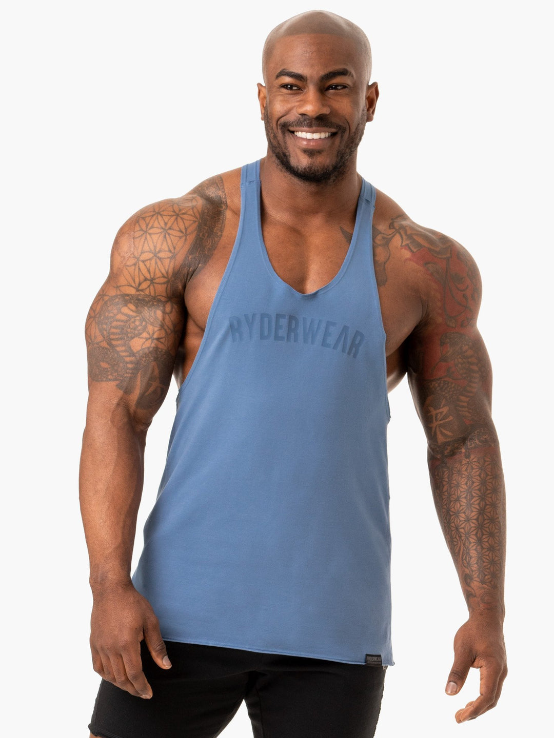 Force Stringer T-Back - Blue Clothing Ryderwear 