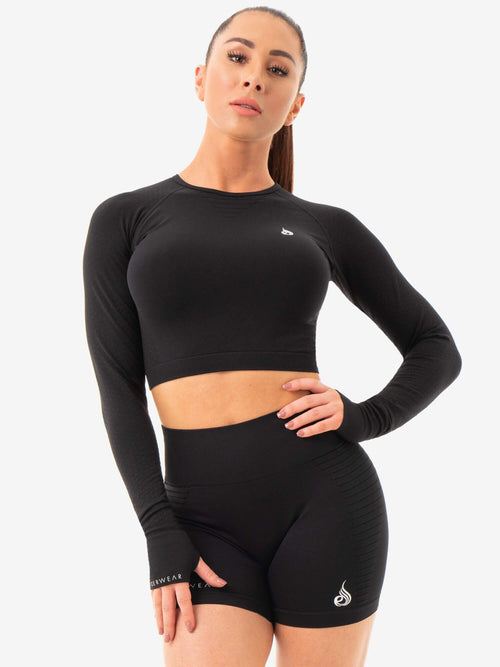 Sexy Long Sleeve Yoga Shirts Built In Bra Women Slim Fit Workout Sport T  Shirt Gym Fitness Crop Top with Thumb Holes