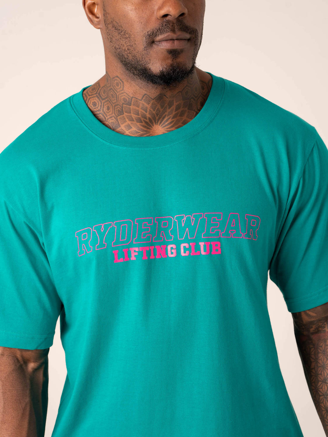 Lifting Club T-Shirt - Jade Green Clothing Ryderwear 