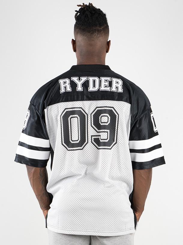 Mens Varsity Jersey - Black/Grey Clothing Ryderwear 