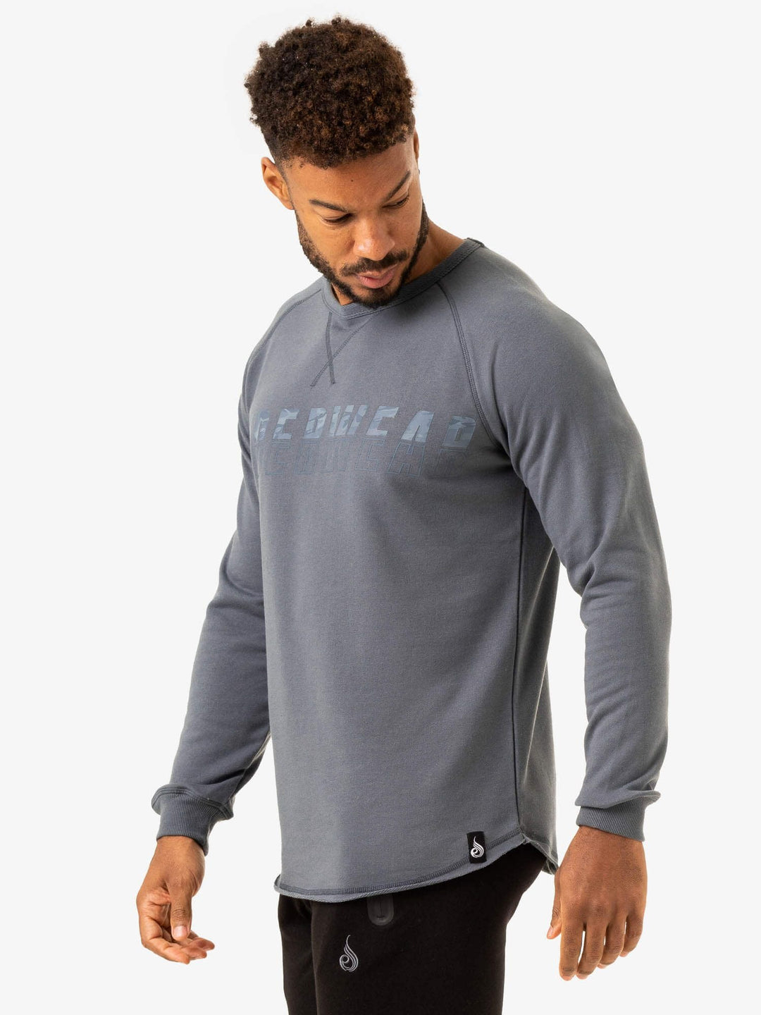 Overdrive Crew Neck - Steel Blue Clothing Ryderwear 