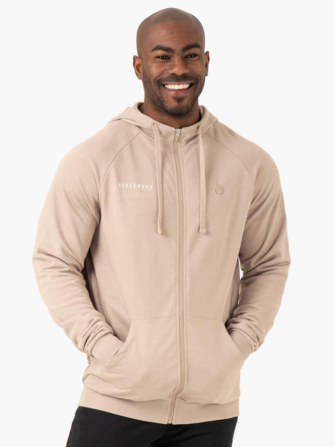 Pursuit Zip Up Hoodie - Sand Clothing Ryderwear 