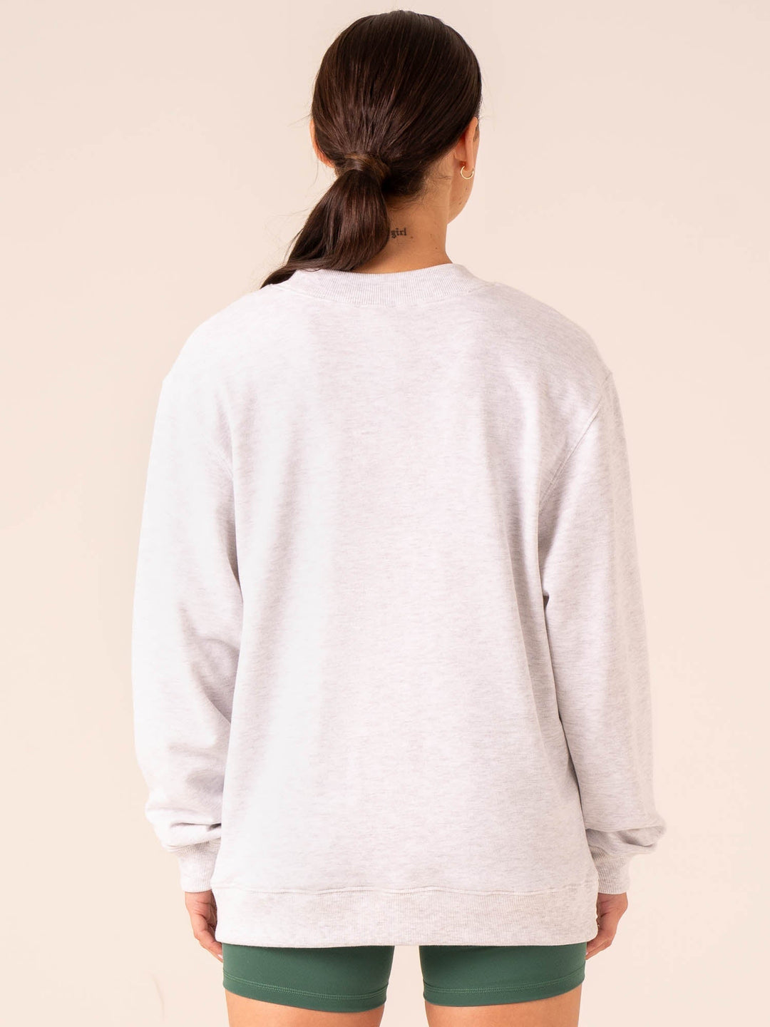 Tempo Sweater - Snow Grey Marl Clothing Ryderwear 