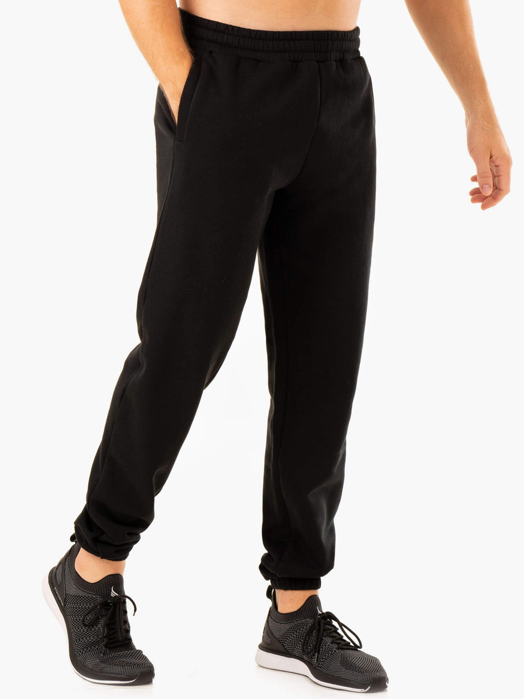 Unisex Track Pants - Black Clothing Ryderwear 
